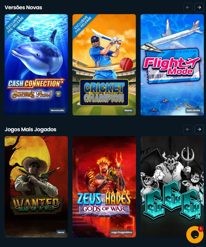 DepositWin Casino Jogos
