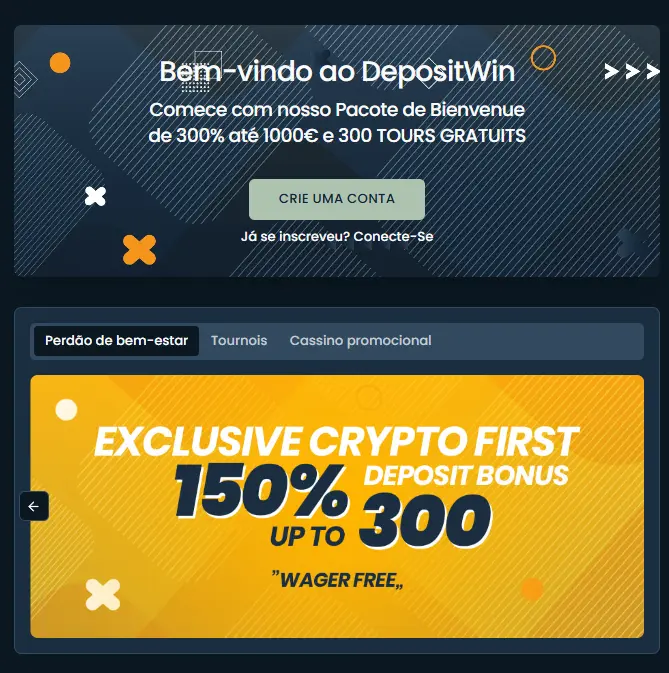 DepositWin Casino bonus